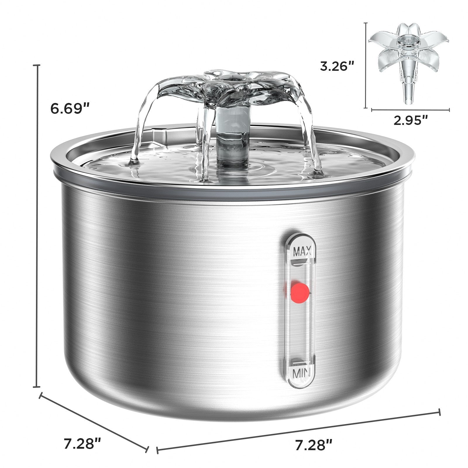 Constant Temperature Pet Water Dispenser, Suitable For Young Pets And Elderly Pets, Precise Temperature Control, And Super Intimate Drinking In All Seasons - MAYONAL STORE
