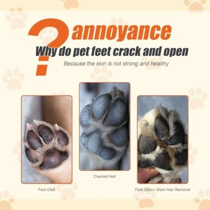 Natural Plant Formula Pet Paw Balm For Cats And Dogs, Softens Dry Paw Pads, Lick-Proof, 1.7 Oz Paw Balm - MAYONAL STORE