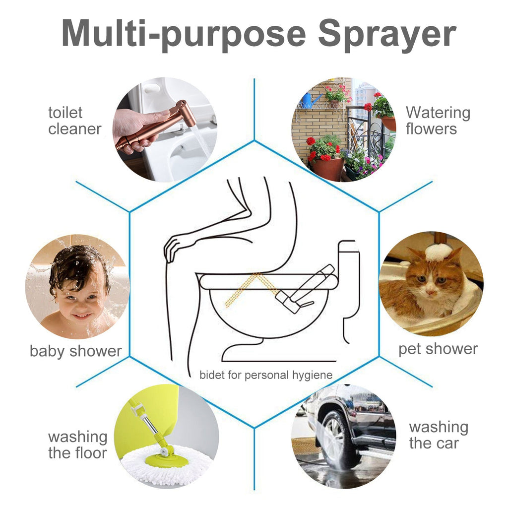 Toilet Spray Gun, Handheld Pet Bathing Equipment - MAYONAL STORE