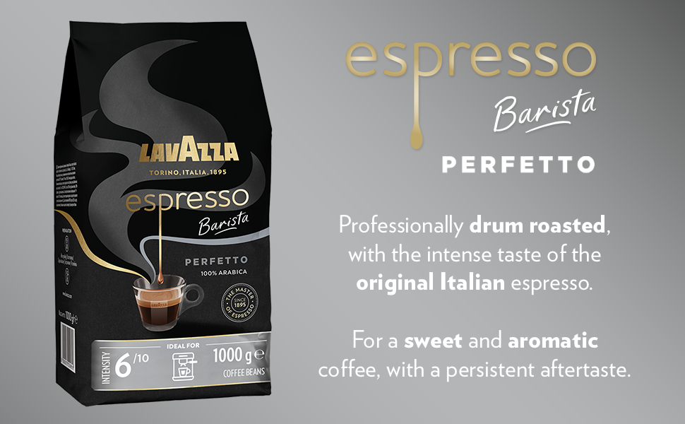 Lavazza Barista Perfetto Beans – 1kg, Intensity 6/10