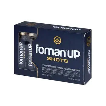 Foman Up shots package showcasing fertility and sex life enhancement ampoules for increased libido and energy.