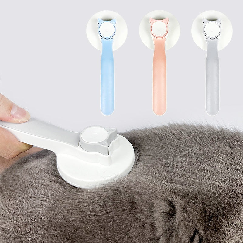 Cat Grooming Brush, Self Cleaning Slicker Brushes For Dogs Pet Hair Removal Comb Stainless Steel Needle Cat Brush Self Cleaning For Cats Dogs Hair Remover Scraper Pet Grooming Tool - MAYONAL STORE