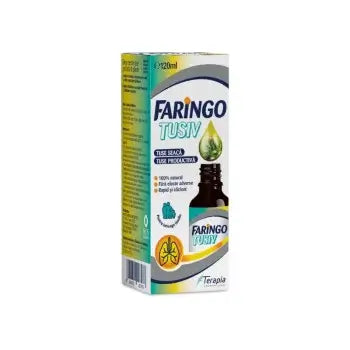Faringo TUSIV Syrup, cough relief, 120ml, respiratory health, natural syrup, soothing syrup, throat care, cough suppressant, immune support, herbal remedy, cold relief