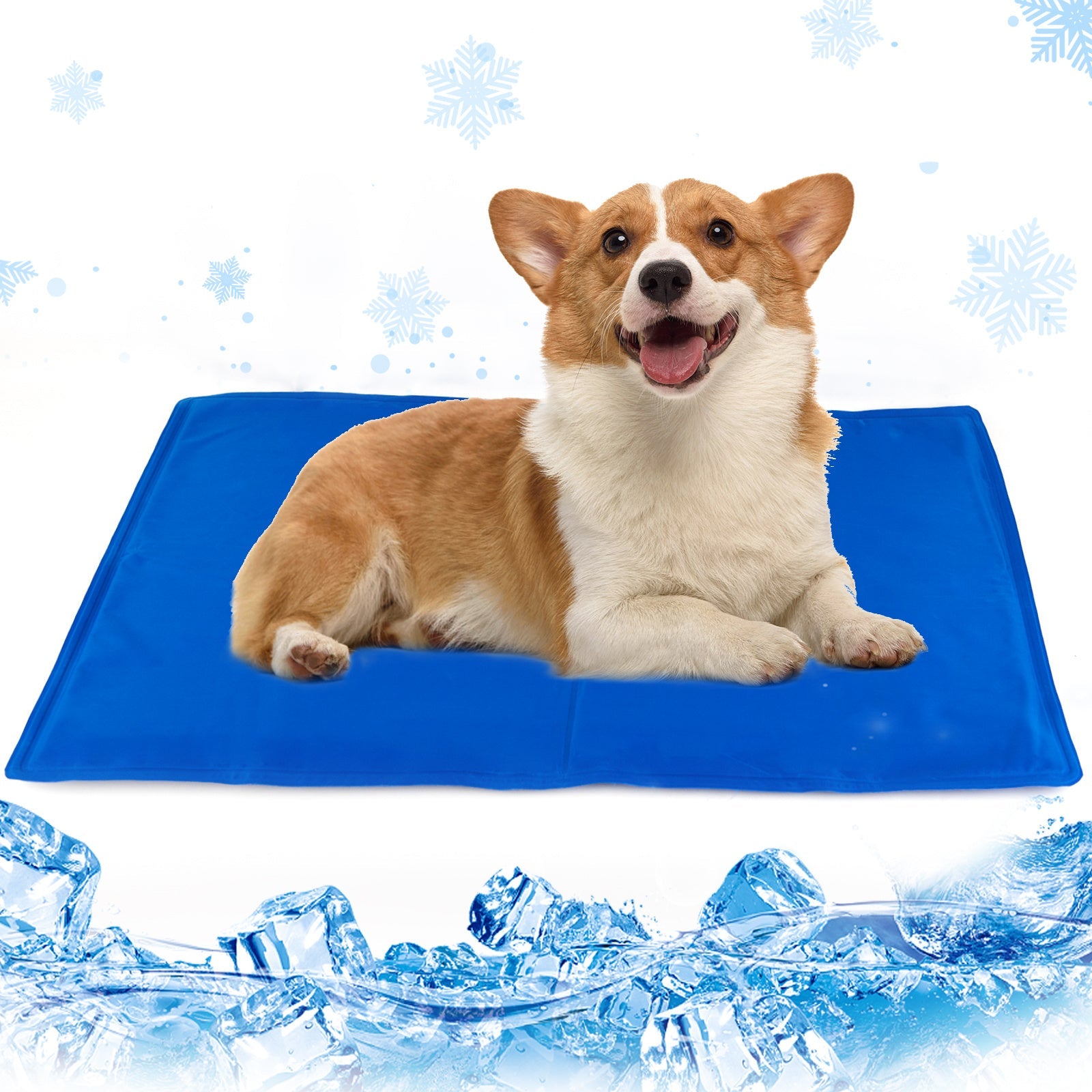Dog Cooling Mat, Pet Cooling Mat For Dogs And Cats, Pressure Activated Dog Cooling Pad, No Water Or Refrigeration Needed, Non-Toxic Gel - MAYONAL STORE
