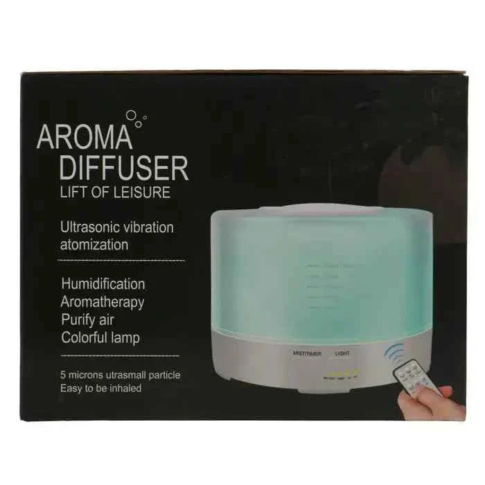 ULTRASONIC AROMATHERAPY DIFFUSER 500 ML, HUMIDIFICATION FUNCTION AND AIR PURIFICATION
