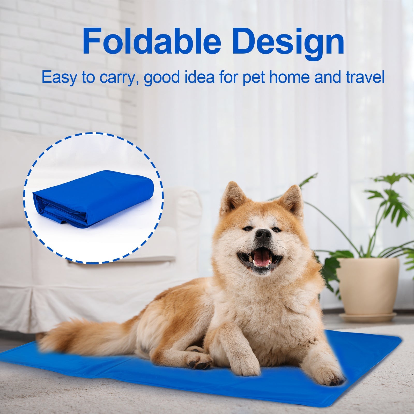 Dog Cooling Mat, Pet Cooling Mat For Dogs And Cats, Pressure Activated Dog Cooling Pad, No Water Or Refrigeration Needed, Non-Toxic Gel - MAYONAL STORE