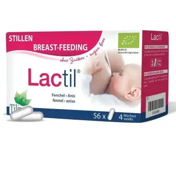 Lactil Fennel-Anise, lactation support, 56 capsules, breastfeeding support, fennel and anise, milk production, women’s health, natural supplement, nursing mothers, herbal support