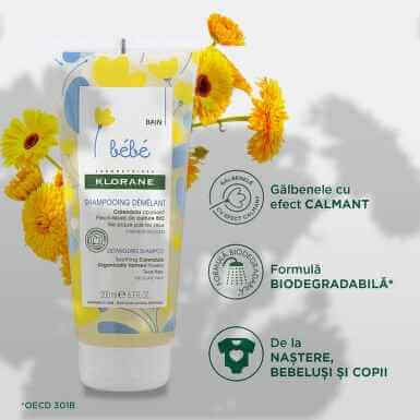 Klorane Bébé Shampoo 200 ml – Gentle Care for Baby's Hair