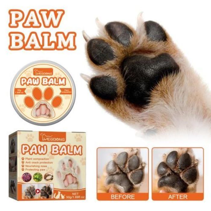 Natural Plant Formula Pet Paw Balm For Cats And Dogs, Softens Dry Paw Pads, Lick-Proof, 1.7 Oz Paw Balm - MAYONAL STORE