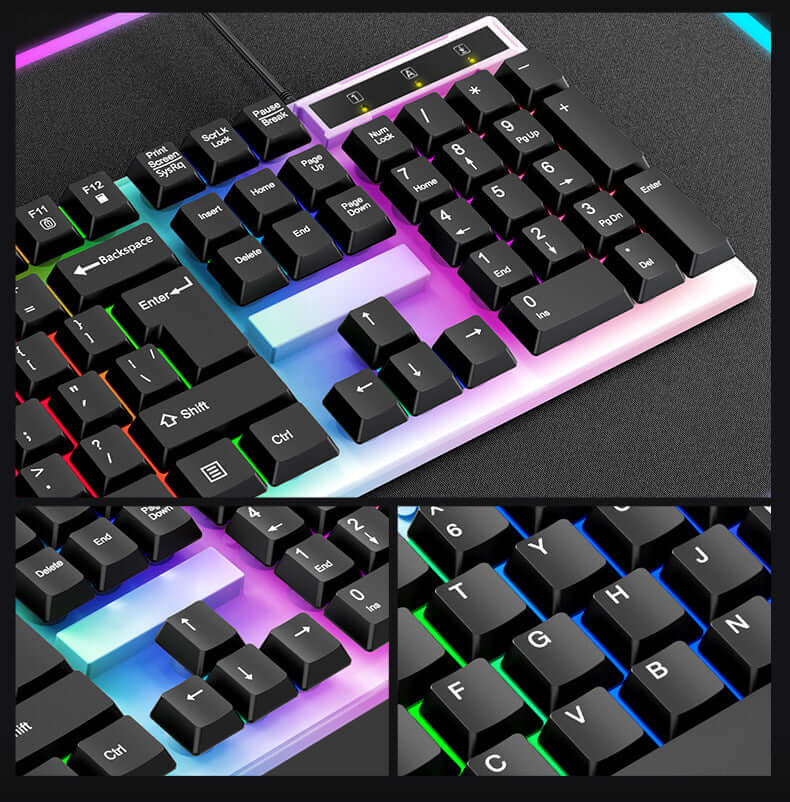 Kinsi 4-in-1 Gaming Kit – RGB Keyboard, Headphones, Mouse & Mousepad - MAYONAL STORE