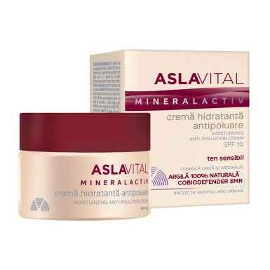 Aslavital Mineralactive Moisturizing Anti-Pollution Cream SPF10 – 50 ml
