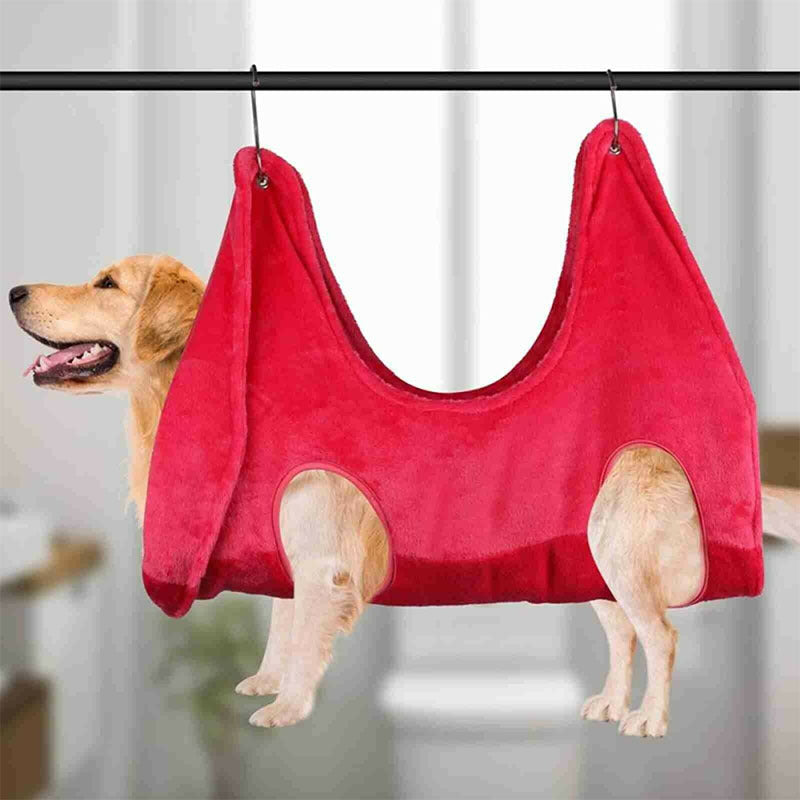 Pet Dog Cat Grooming Hammock Harness Dog Hammock Restraint Bag Helper Breathable Dogs Grooming Trimming Hammock Helper Cats - MAYONAL STORE