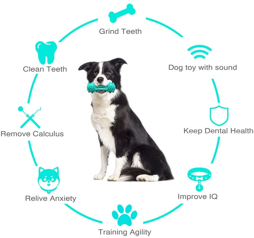 Pet Dog Cleaning Chew Toys For Aggressive Dogs Rubber Molar Stick Dog Oral Teeth - MAYONAL STORE