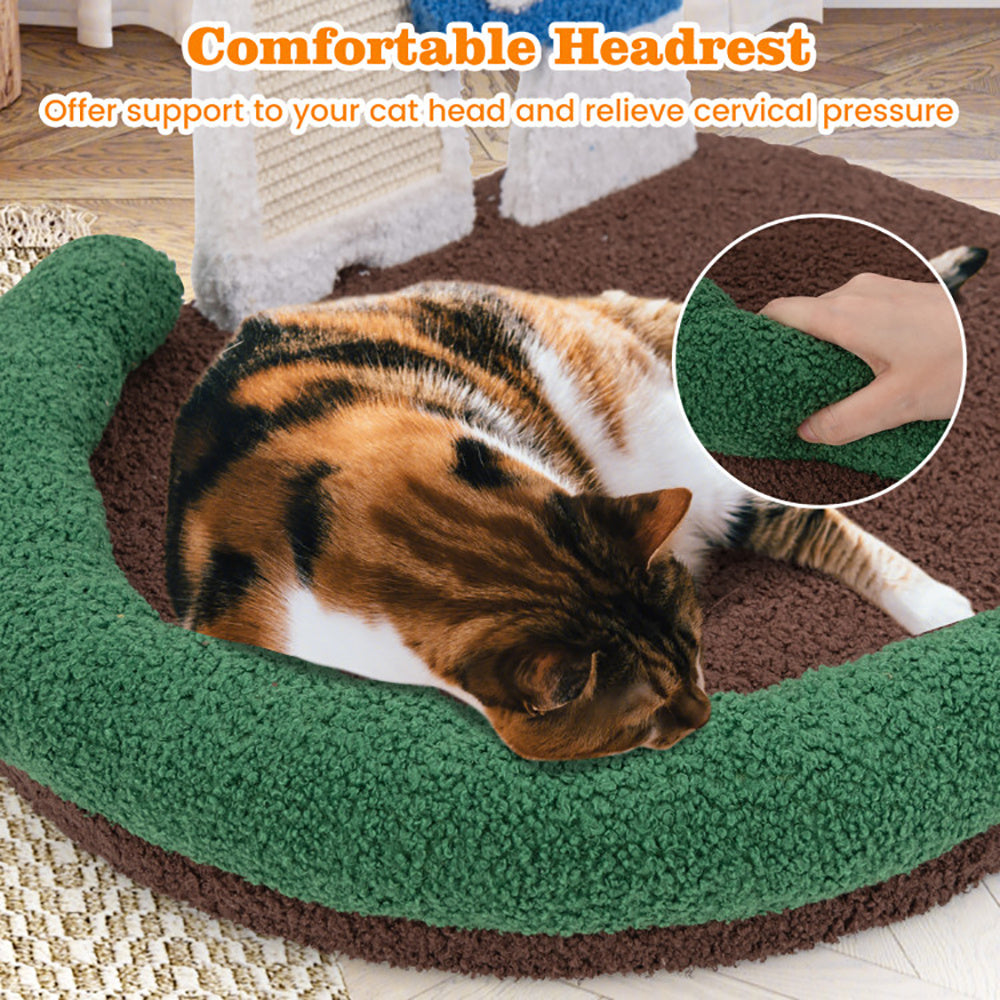 Mushroom Cat Bed Cat Claw Scratcher With Wide Bed And Sisal Scratch Panel - MAYONAL STORE