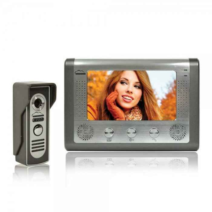 VIDEO INTERCOM 1 MONITOR MODEL SILVER CLOUD HOUSE 715, LCD 7 INCH, INFRARED