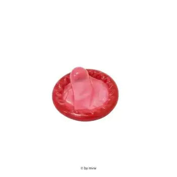 SmoothGLide Red Strawberry Flavored Lubricated Condoms 54mm Latex 50pcs - MAYONAL STORE