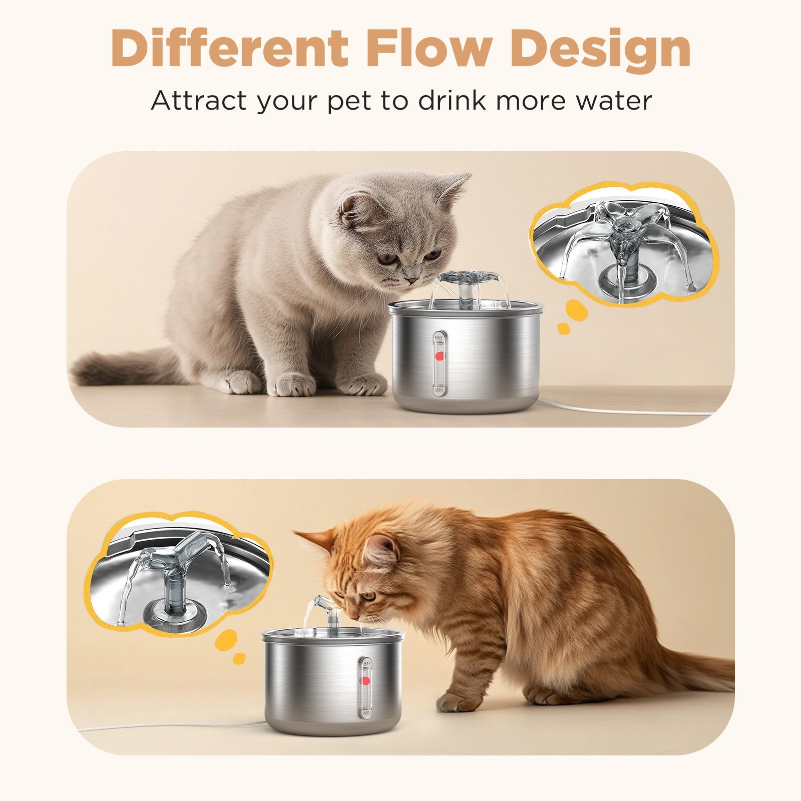 Constant Temperature Pet Water Dispenser, Suitable For Young Pets And Elderly Pets, Precise Temperature Control, And Super Intimate Drinking In All Seasons - MAYONAL STORE