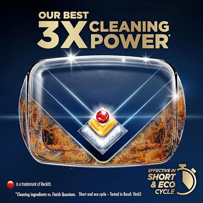 Finish Ultimate Plus 62 Tabs – Lemon, Tough on Grease