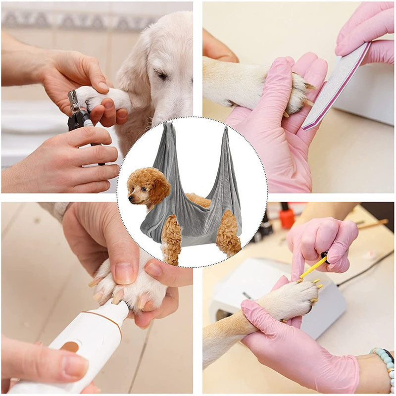 Pet Dog Cat Grooming Hammock Harness Dog Hammock Restraint Bag Helper Breathable Dogs Grooming Trimming Hammock Helper Cats - MAYONAL STORE