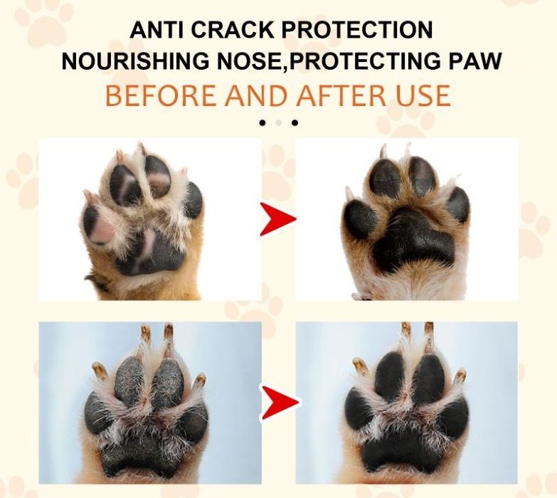 Natural Plant Formula Pet Paw Balm For Cats And Dogs, Softens Dry Paw Pads, Lick-Proof, 1.7 Oz Paw Balm - MAYONAL STORE