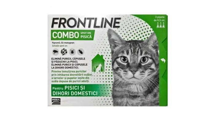 Frontline Combo for Cats | Flea & Tick 3 Pipettes Pack