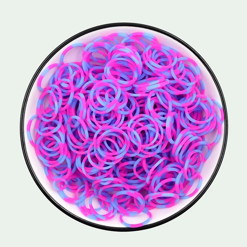 New! Hot Diy Loom Toys Rubber Bands Bracelet for Kids or Hair Rubber Loom Bands Refill Rubber Band Make Woven Bracelet DIY Gift
