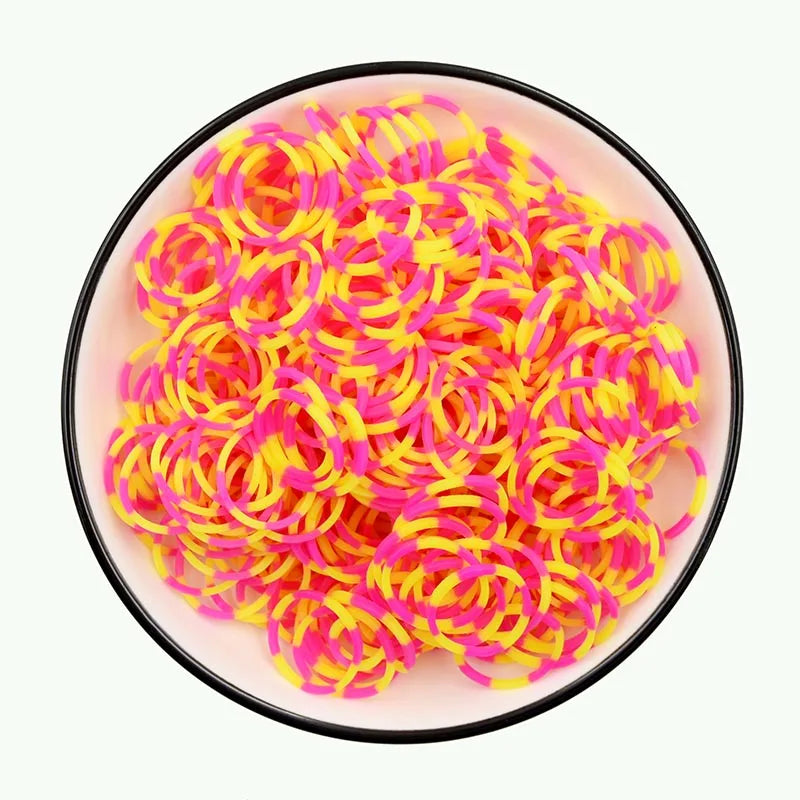 New! Hot Diy Loom Toys Rubber Bands Bracelet for Kids or Hair Rubber Loom Bands Refill Rubber Band Make Woven Bracelet DIY Gift