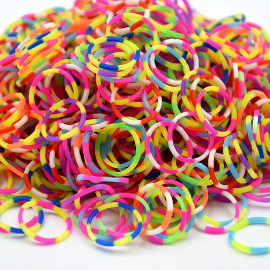 New! Hot Diy Loom Toys Rubber Bands Bracelet for Kids or Hair Rubber Loom Bands Refill Rubber Band Make Woven Bracelet DIY Gift