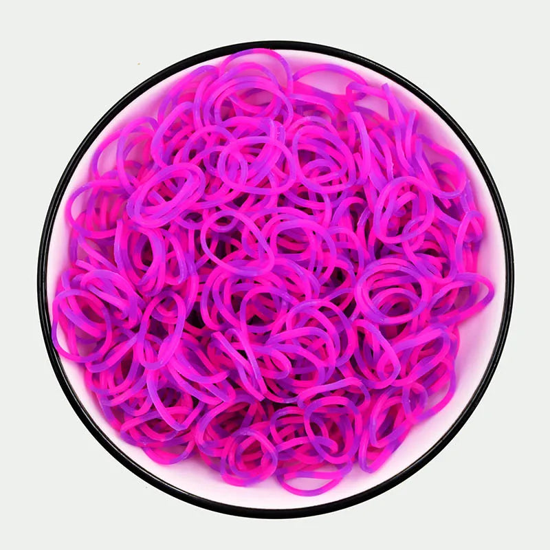 New! Hot Diy Loom Toys Rubber Bands Bracelet for Kids or Hair Rubber Loom Bands Refill Rubber Band Make Woven Bracelet DIY Gift
