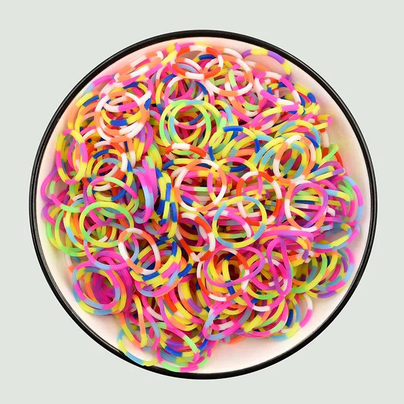 New! Hot Diy Loom Toys Rubber Bands Bracelet for Kids or Hair Rubber Loom Bands Refill Rubber Band Make Woven Bracelet DIY Gift
