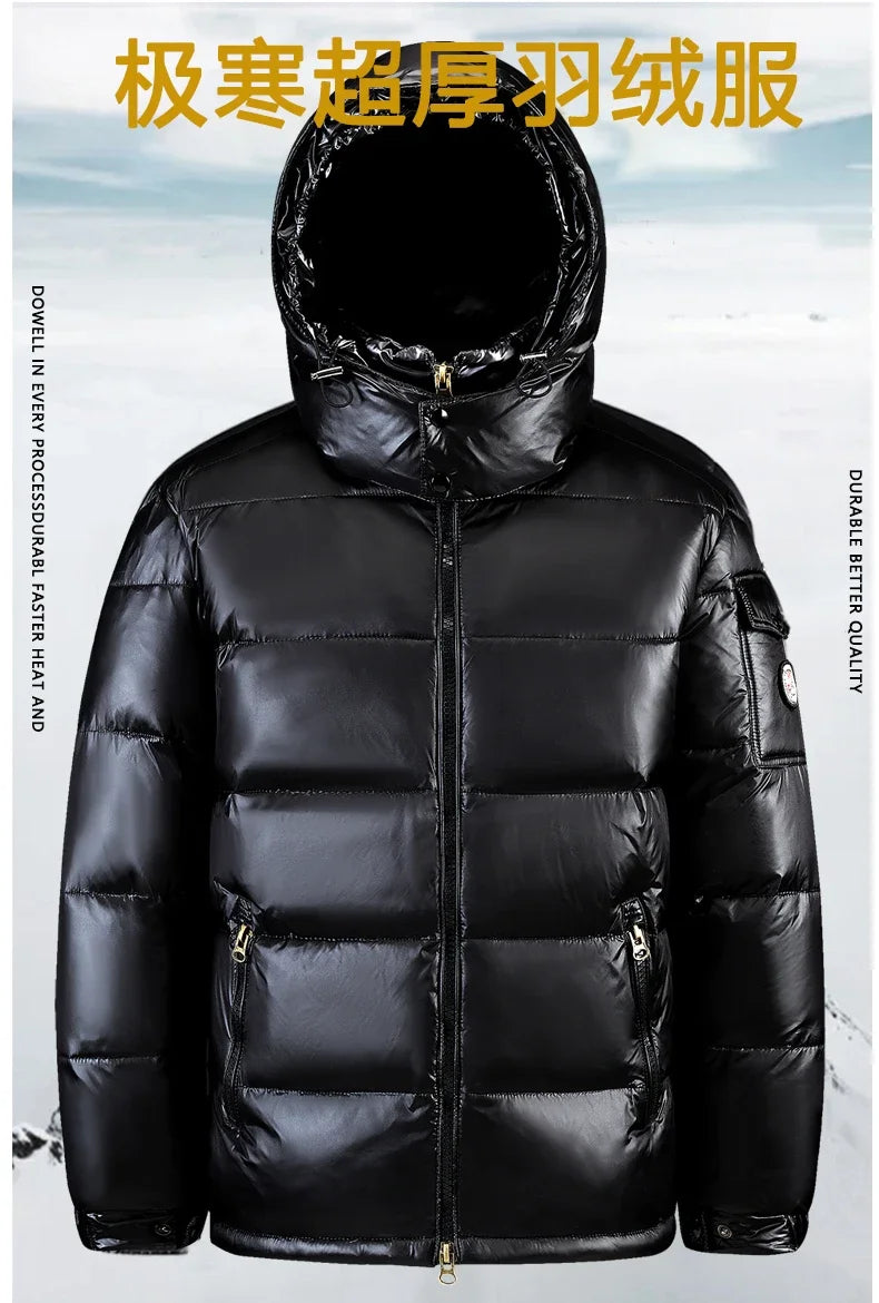 2024 New Men's Short Down Jacket Korean Style Trendy Winter Coat Fashionable Stylish Warm Puffer Jacket