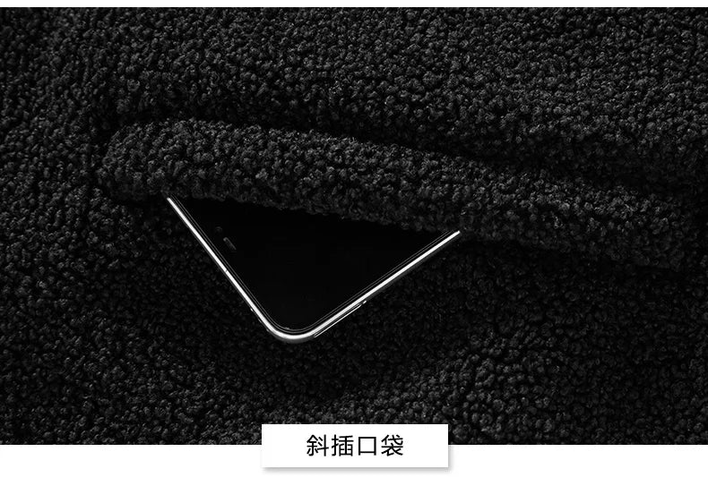 New Autumn Winter Sports Outdoor Stand Up Collar Casual Loose Couple Coat Men'S Thick Fashion Versatile Warm Polar Fleece Jacket