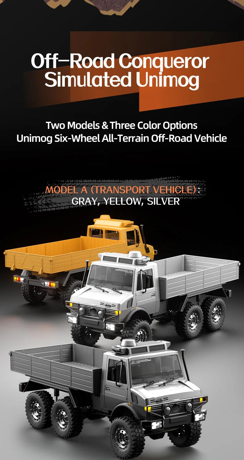 JJRC C8823 Rc 1:18 Scale Remote Control Off-Road Car Six-Wheel Drive Climbing Toy Full Proportion Rc Truck Toy Boys Gift