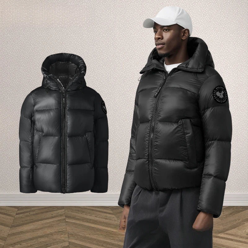 W2EJOURNEY EU US Size High Quality Vintage Autumn Winter Outdoor Streetwear Men and Women Warm Hooded Puffer  DownJacket