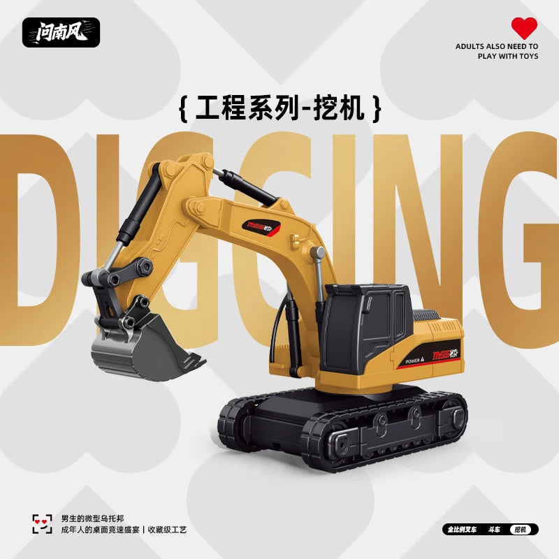 New 1:64 Rc Remote Control Car 2.4g Full-Scale Mini Excavator Tipper Truck Engineering Vehicle Forklift Valentine'S Day Toy Gift