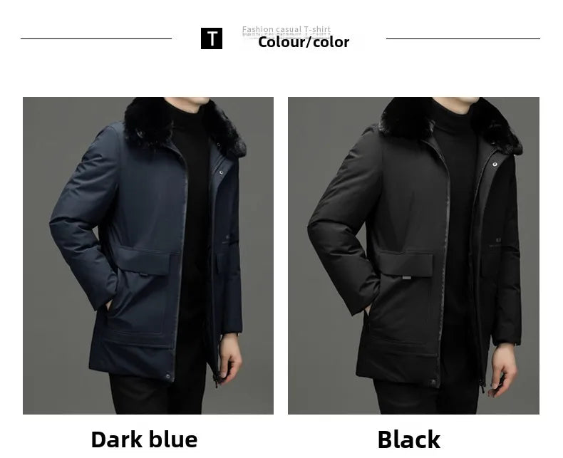 Top Grade Thick With Fur Hood Fashion Casual Designer Warm Parka Winter Coat Mens Newest Jacket Windbreaker Mens Clothes