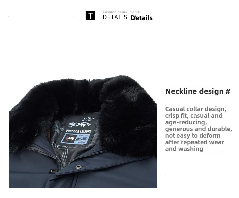 Top Grade Thick With Fur Hood Fashion Casual Designer Warm Parka Winter Coat Mens Newest Jacket Windbreaker Mens Clothes