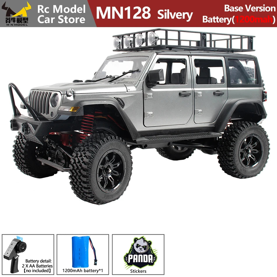 MN MODEL 1:12 Panda RC 4X4 Diving Wading Off-road Car Rock Crawler All Terrain Vehicle Buggy SUV Climbing Truck Toy for Adult