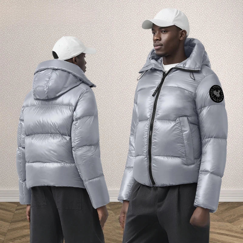 W2EJOURNEY EU US Size High Quality Vintage Autumn Winter Outdoor Streetwear Men and Women Warm Hooded Puffer  DownJacket