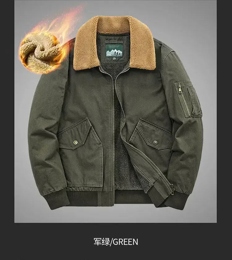 Men's Cotton Winter Clothes New Thick Casual Cotton-padded Men Clothing Lapel Warmth Thick Down Jacket Youth Thick Down Jackets