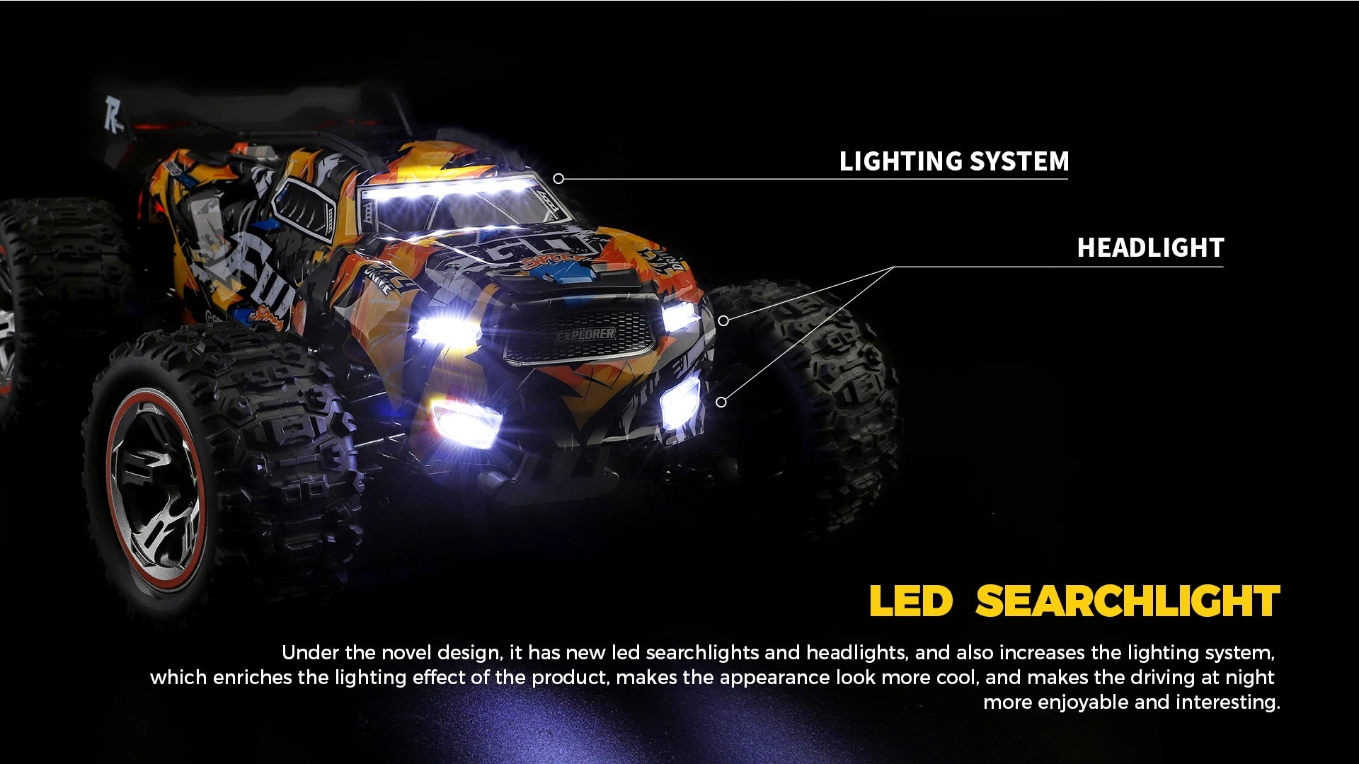 Wltoys 184008 1/18 Scale 2.4G RC Car Brushless Motor ESC 4WD Off-Road High Speed 60Km/H 3-in-1 Racing Toy for Boys