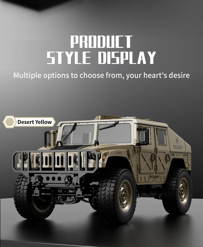 C8835 Remote Control Car 1:16 2.4G 4WD Military Truck Off-Road Rc Vehicle Climbing Toy For Kids Adults Gift Summer Outdoor Hobby