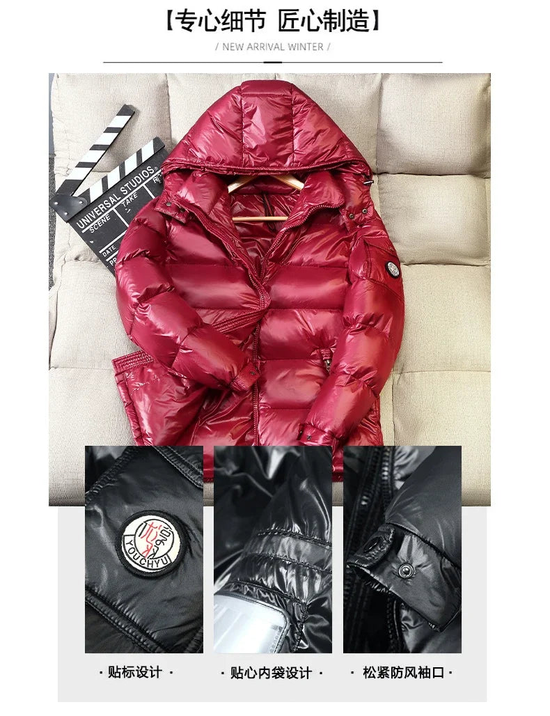 2024 New Men's Short Down Jacket Korean Style Trendy Winter Coat Fashionable Stylish Warm Puffer Jacket