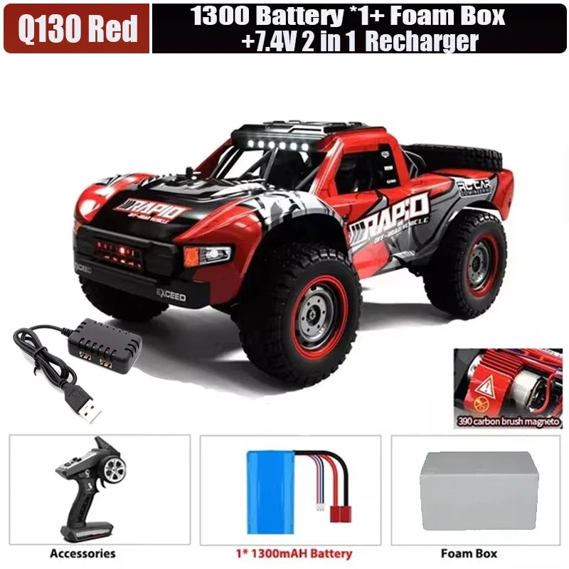 SCY or JJRC Q130 70KM/H 60KM/H 50KM/H  4WD RC Car with LED Remote Control Cars High Speed Drift Monster 4x4 Truck Rc Cars 144001