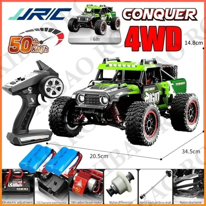 Rc Car Off Road 4x4 High Speed 70KM/H Remote Control Car with LED Headlight Brushless 4WD 1/16 Monster Truck Toys for Boys Gift