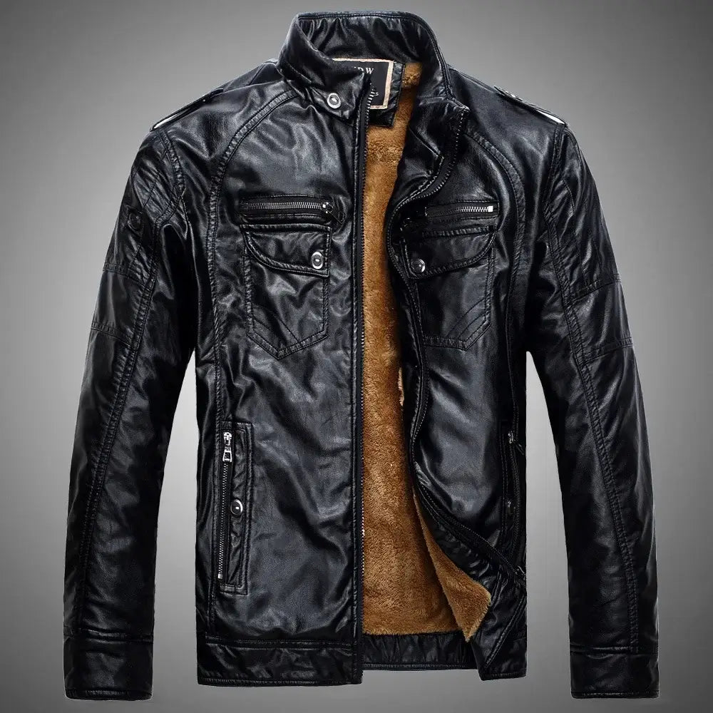 Plus Velvet Pu Leather Jacket Casual Blazer Jackets Men's Slim Fit Coats Jacket Streetwear Man Outerwear Leather Suit Vintage
