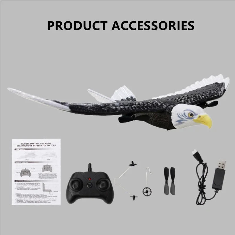 Cross Border Foam Toys FX651 RC Eagle Fixed Wing Aircraft Bald Head Eagles Glider Hot Selling Toys Gifts for Kids