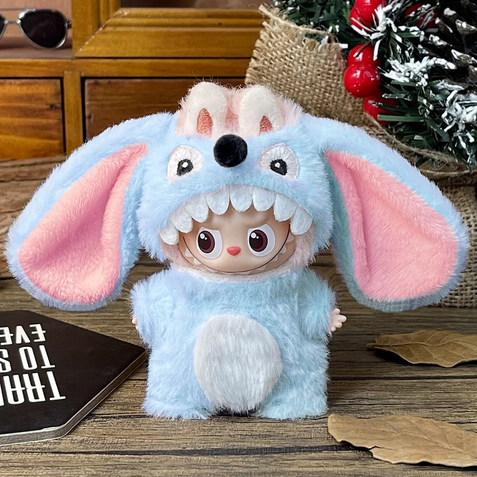 Labubu 4.0 The Monsters Pin The Monsters Forest Fairy Tale Series Clothes Cute Plush Duck Hook Weaving Clothes Doll Accessories