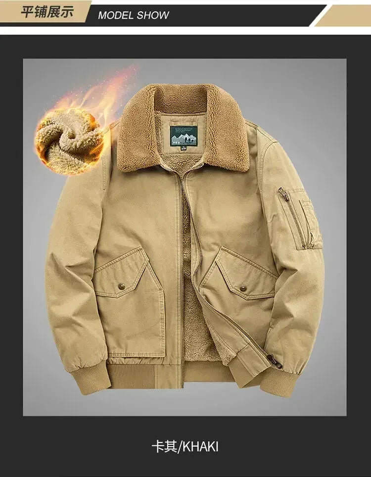 Men's Cotton Winter Clothes New Thick Casual Cotton-padded Men Clothing Lapel Warmth Thick Down Jacket Youth Thick Down Jackets