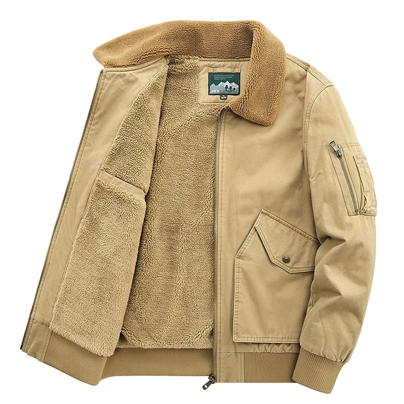 Men's Cotton Winter Clothes New Thick Casual Cotton-padded Men Clothing Lapel Warmth Thick Down Jacket Youth Thick Down Jackets